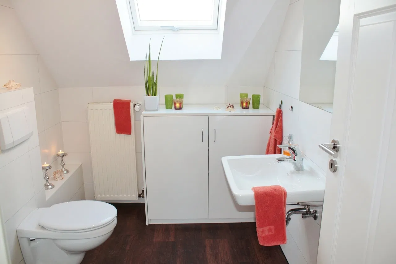 maximize space in a small bathroom